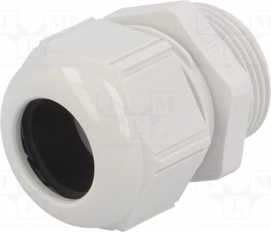 1 x Raccordo per cavo, filettatura M25, grigio chiaro, codice prodotto 53111430, materiale: [specificare il materiale]