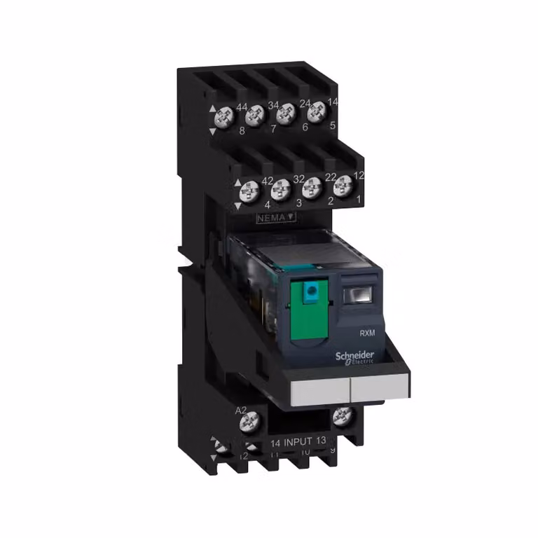 Relè miniaturizzato Schneider Electric RXM4AB1BDPVM