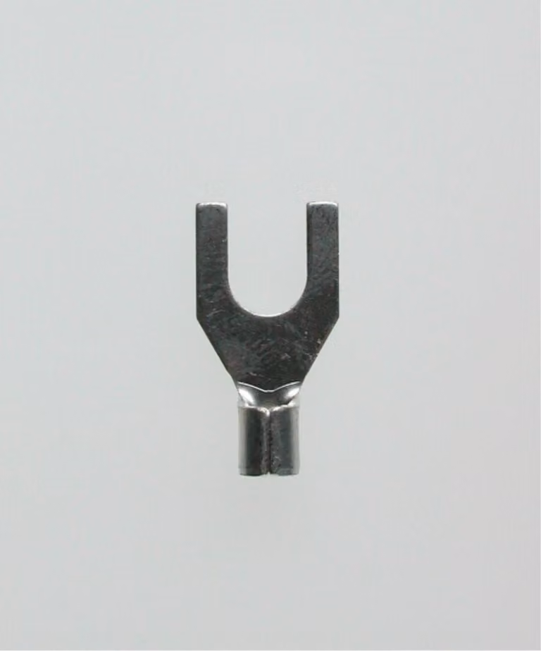 Capocorda a forcella DIN 46234 non isolato, sezione 1,5 mm² - 2,5 mm² - 1 pezzo