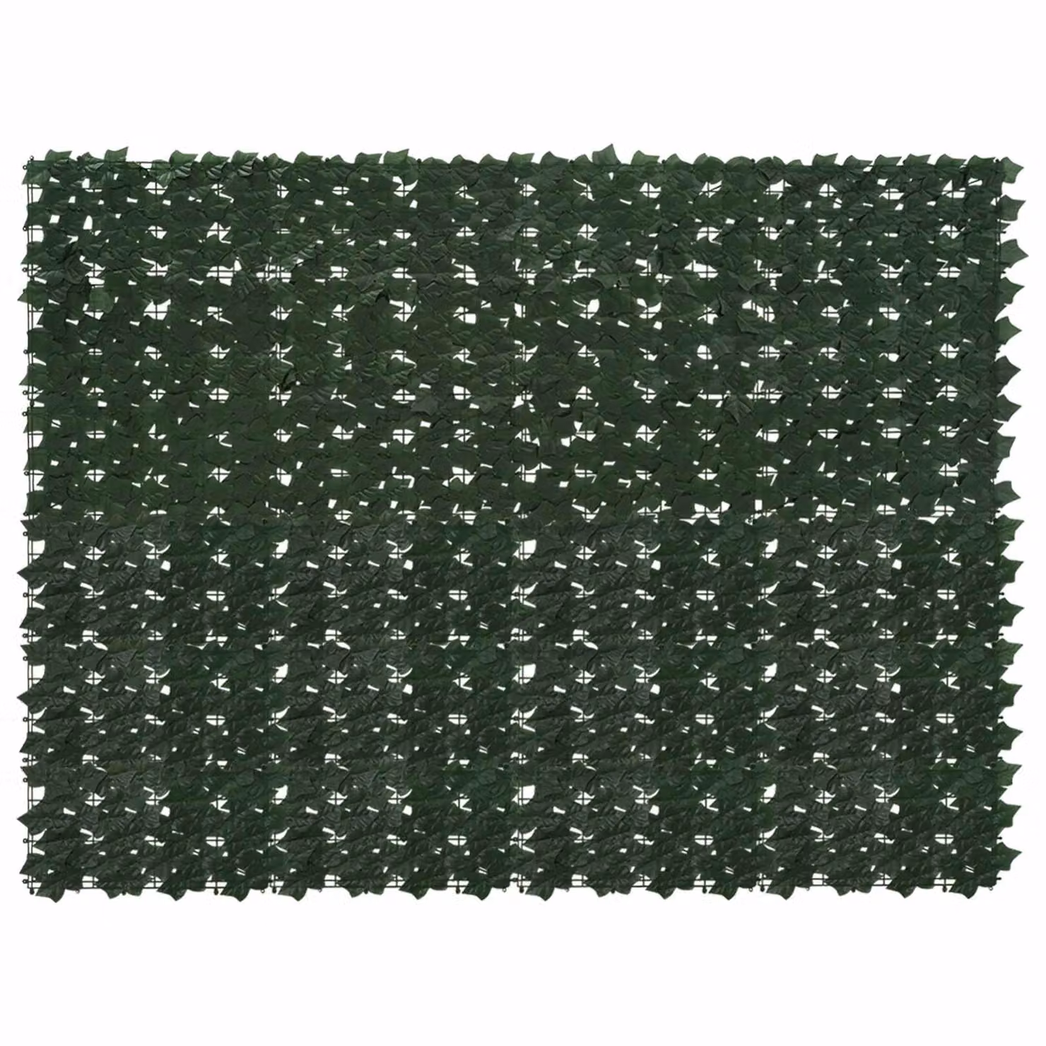 vidaXL Schermo per balcone con siepe artificiale verde, L: 200 cm, H: 150 cm