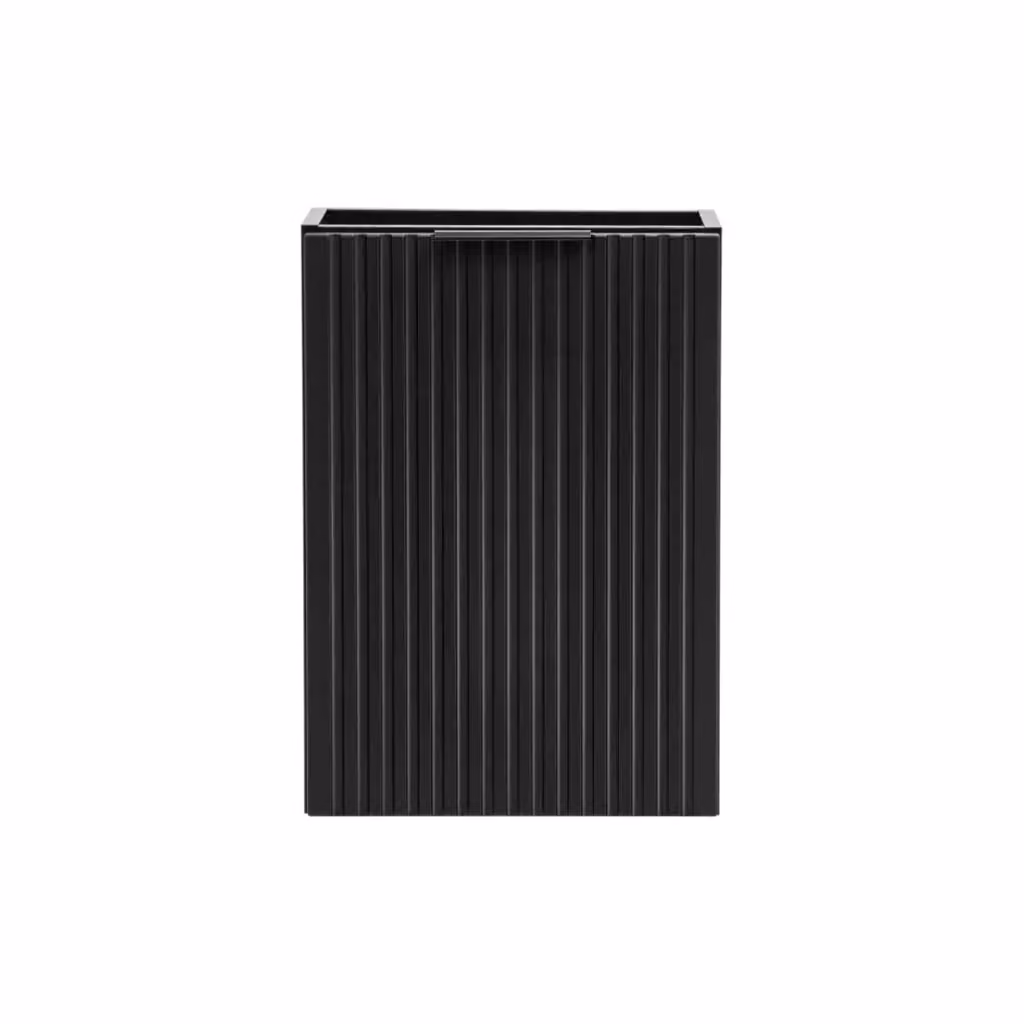Mobile bagno sospeso Meublorama con ante soft-close in MDF nero opaco – 2