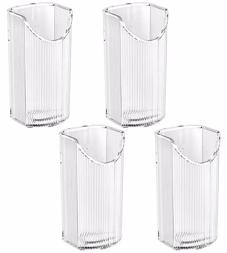 Set di 4 portasciugamani da parete senza fori