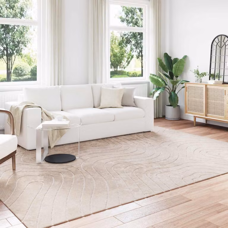 vidaXL Tappeto per uso interno ed esterno PALMERAS Beige 240 x 340 cm