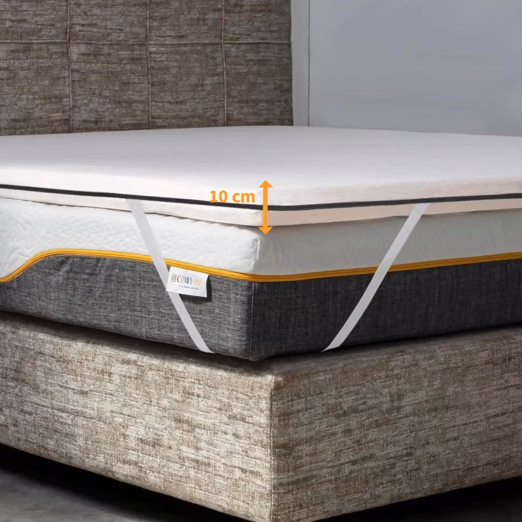 Topper per Materasso Comfy Line Fisio H10 Rigido, Bianco, L/P/H: 200 x 160 x 10 cm – 2