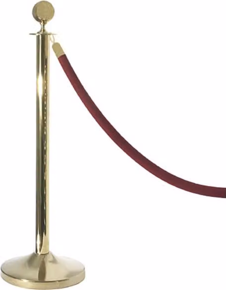 CONTACTO Goldfarbenes Seil 1500 mm zu Absperrpfosten, goldfarben