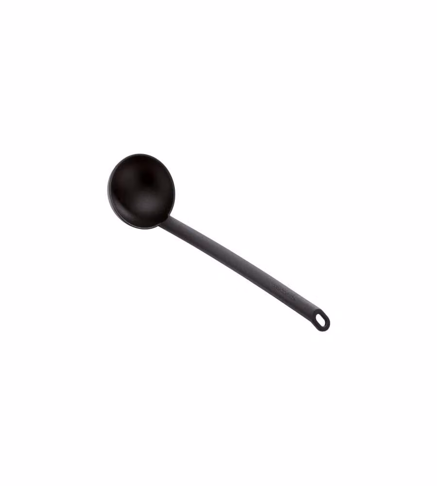 Mestolo tondo in nylon resistente al calore Tescoma Space Line nero, Lunghezza: 32 cm – 2