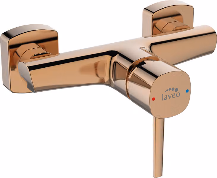 Miscelatore da parete per doccia senza set doccia Pink Gold Laveo Pola