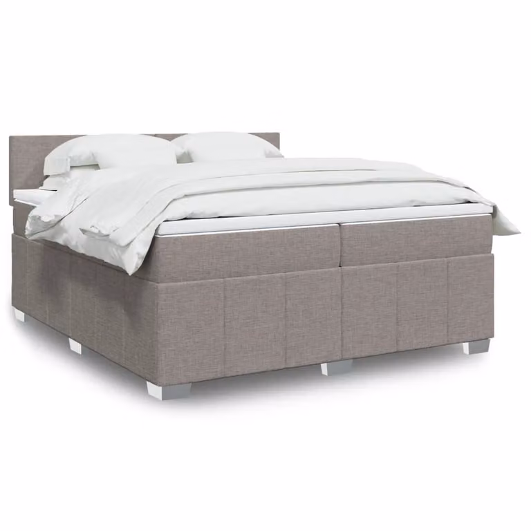 vidaXL Giroletto a Molle con Materasso Ibrido in Tessuto, L/P: 200 x 200 cm