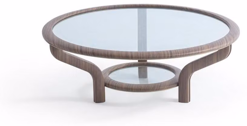 Eleganter brauner Couchtisch aus Holz für modernes Wohnzimmer