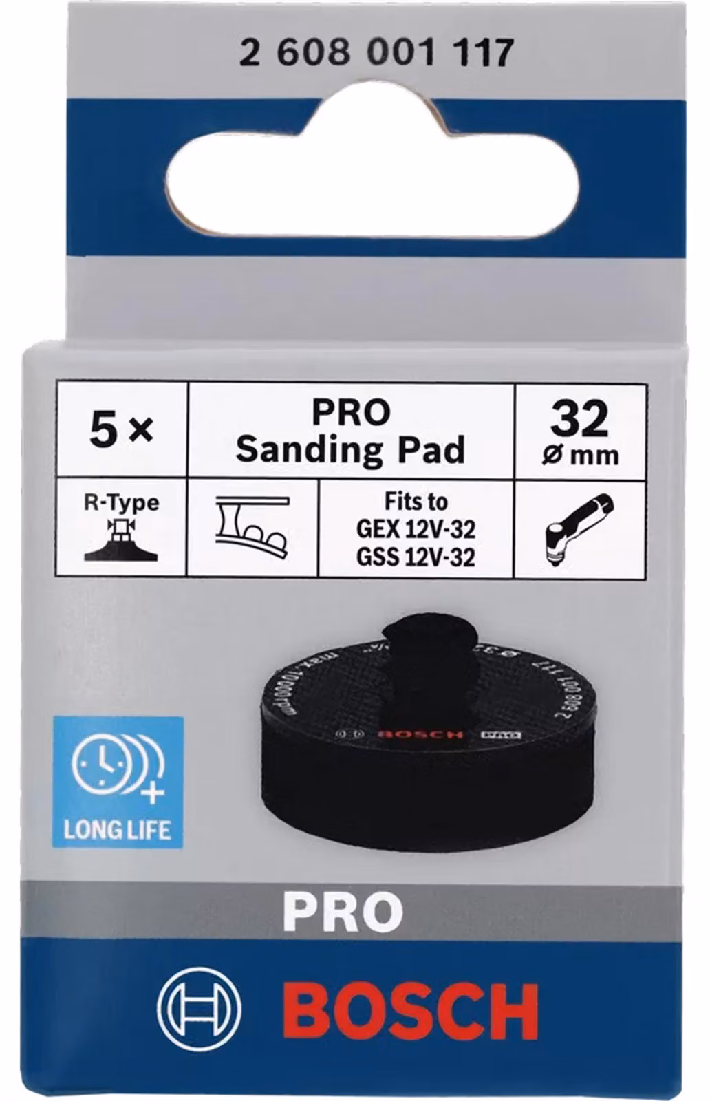 Disco abrasivo Bosch PRO 32 mm, adesivo PSA