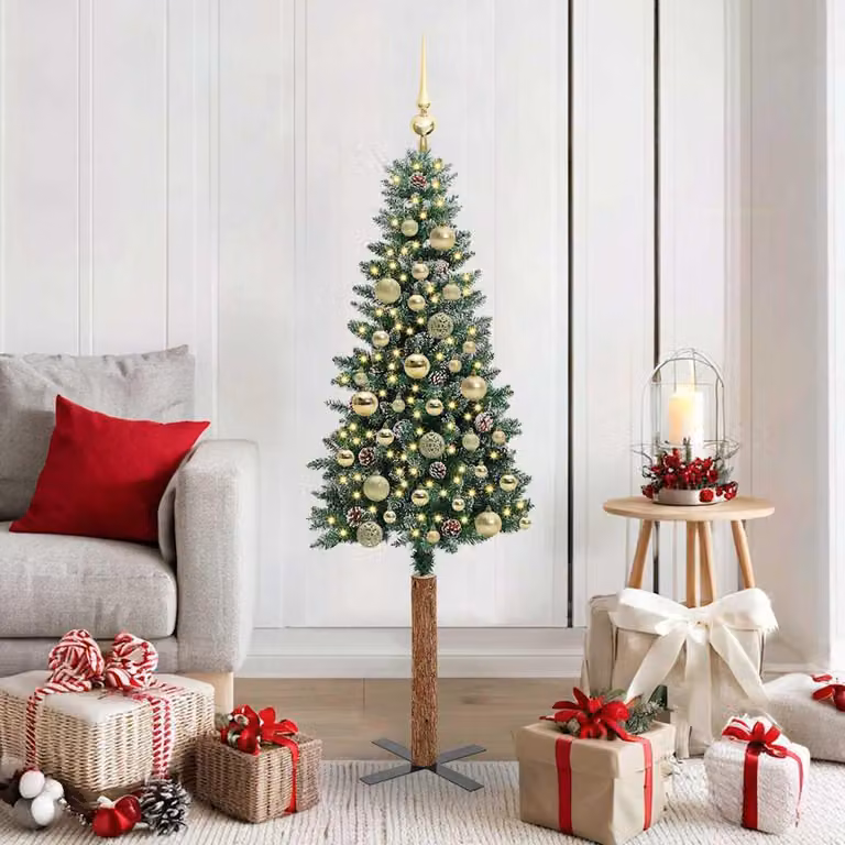 Maison Exclusive - Albero di Natale sottile, verde, 150 cm