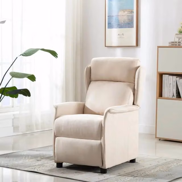 Poltrona | Sedia da massaggio Crema 93.5 x 67.5 x 101.5 cm Tessuto