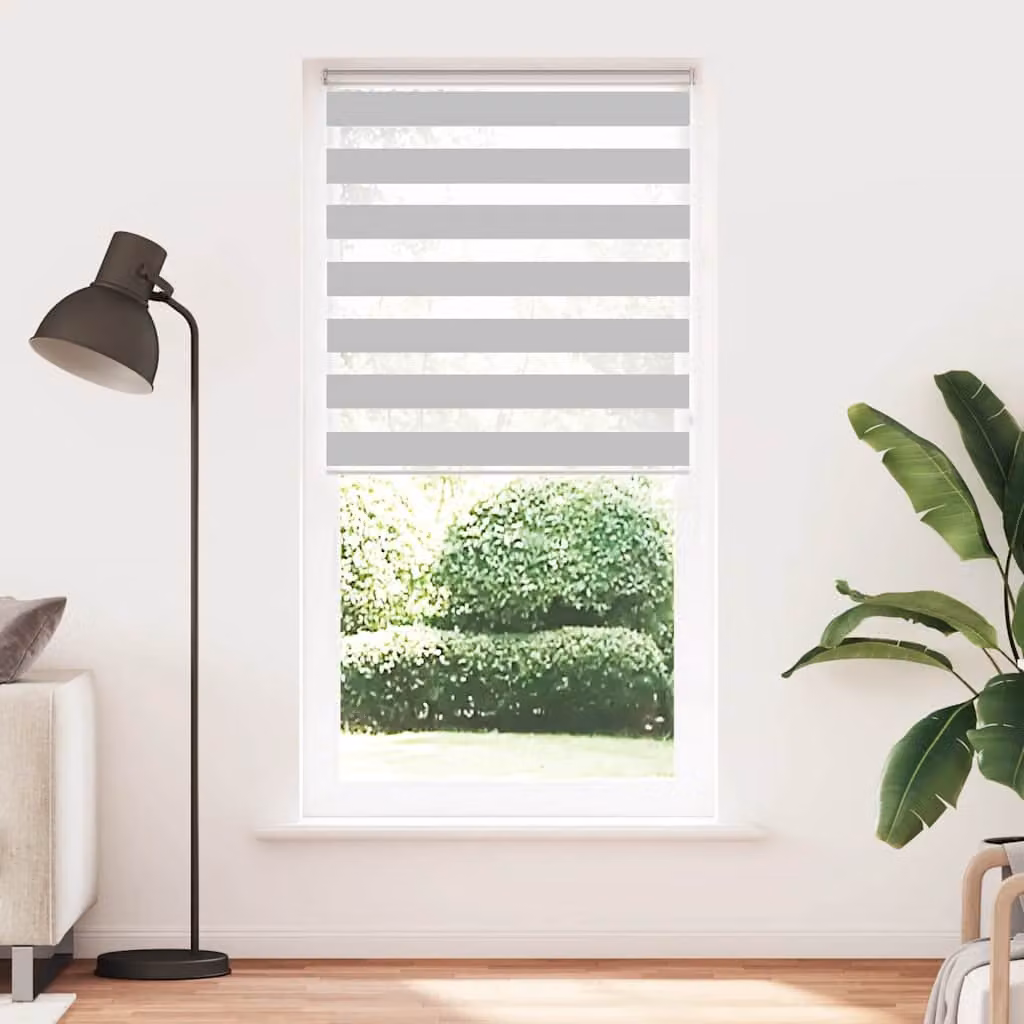 vidaXL Tenda a Rullo Zebra Larghezza Tessuto 100,9 cm Poliestere