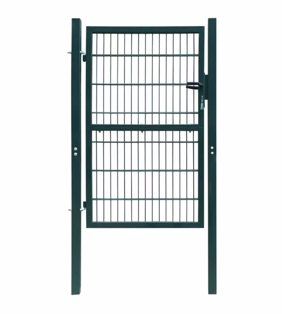 Cancello da Giardino 2D (Singolo) Verde 106 x 210 cm