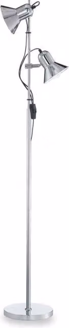Lampada da terra Polly Pt2 Ideal Lux in metallo cromato regolabile H: 154 cm
