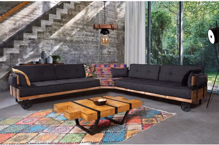 Moderner Holztisch Luxus Couchtisch Wohnzimmermöbel Massivholz Tische