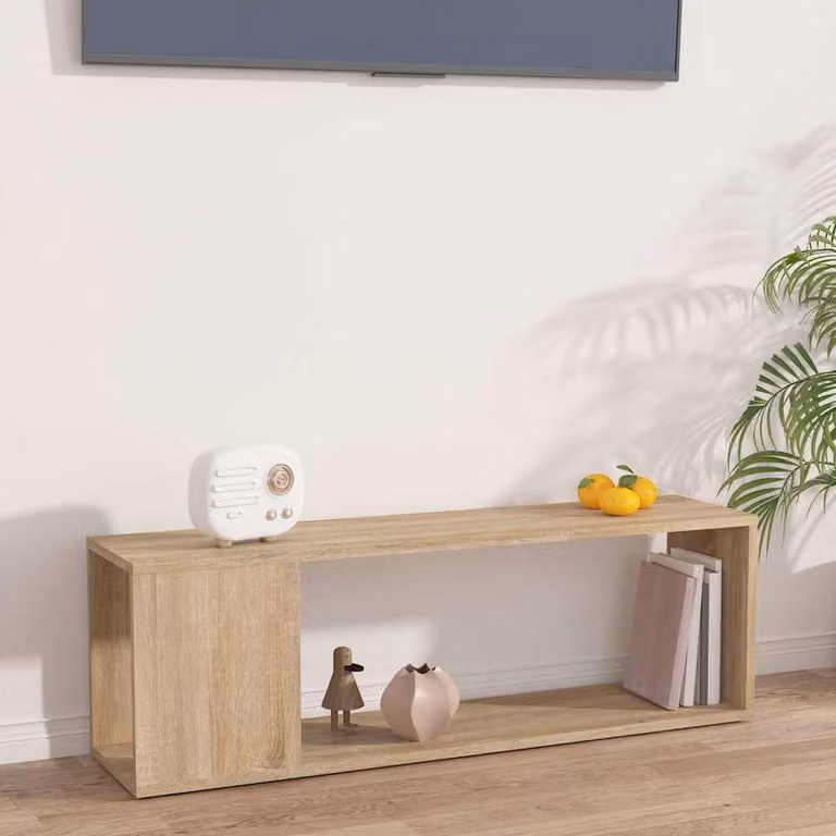 Mobile Porta TV vidaXL Rovere Sonoma Marrone L: 100 cm, P: 24 cm, H: 32 cm