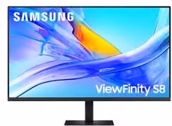 Monitor Samsung ViewFinity S8 LS37D800UAUXEN da 37 pollici 4K UHD con pannello VA, 60Hz, Nero