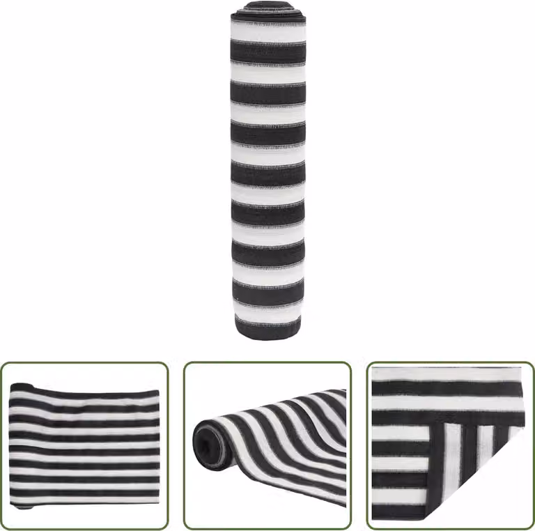 Il paravento Living Store antracite e bianco 1,8x10 m HDPE 150 g/m²