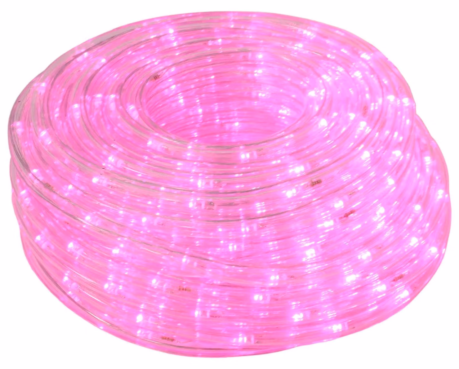 Tubo luminoso natalizio a LED, 1200 LED, colore rosa, lunghezza 50 metri