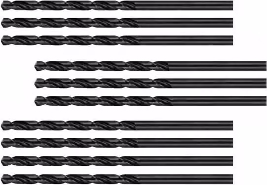 Set di 10 punte per metallo (HSS-R, 7,0x108 mm)