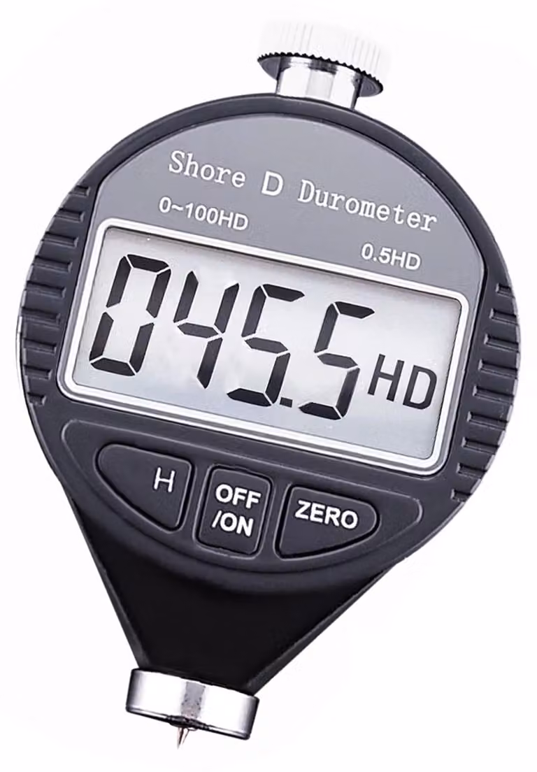Durometro digitale per misurazione della durezza Shore D, da 0 a 100 HD, con display LCD