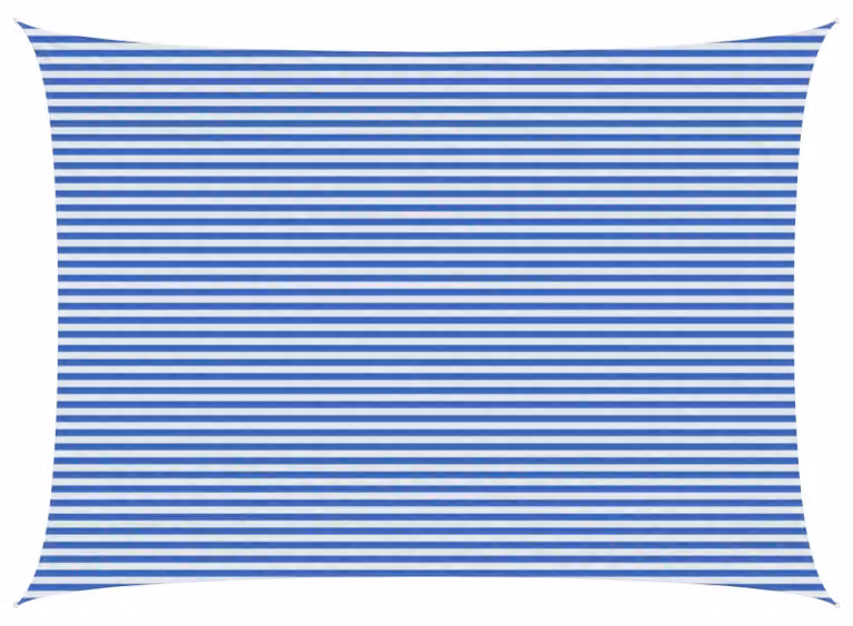 Telo Ombra Blu e Bianco 5 x 8 m HDPE