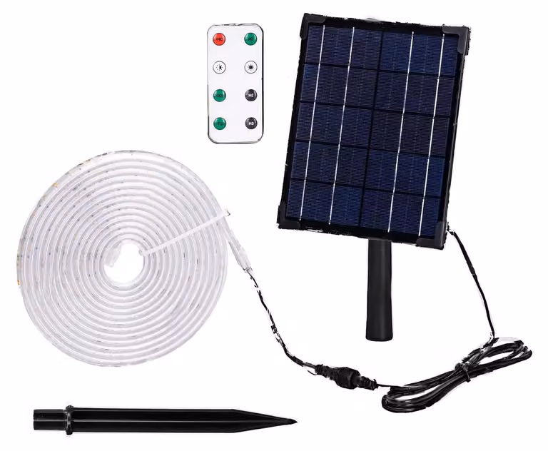 Lampade a LED solari, altezza 2+3 metri, RGB, 30W, per giardino e terrazza