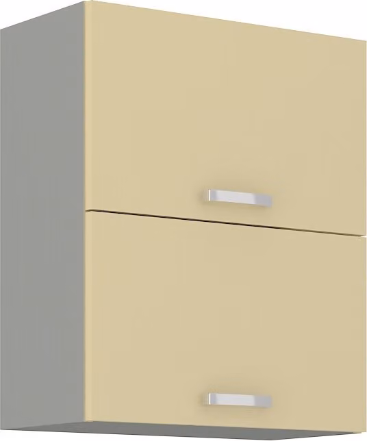Armadietto superiore a battente ULLERIKE - larghezza 60 cm, crema / grigio