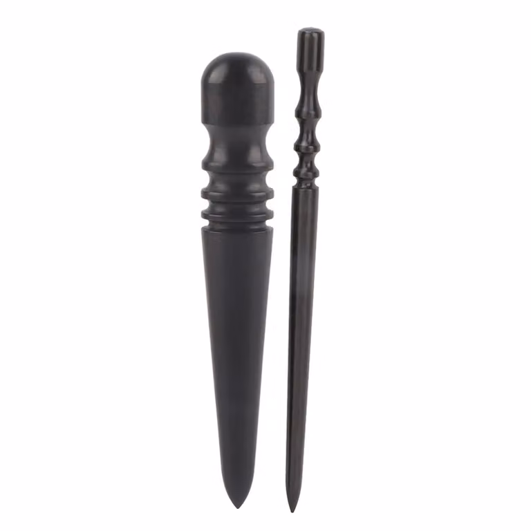 2 levigatori per pelle in legno, diverse misure, per la lavorazione della pelle e il fai da te, set di utensili manuali