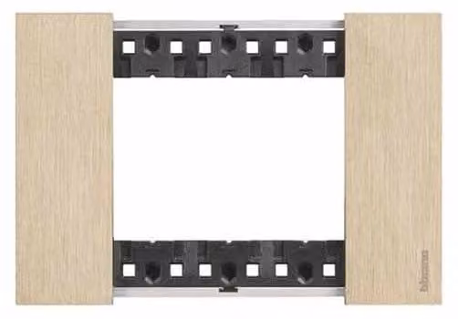 Placca Bticino Living Now 3 Moduli Oro KA4803ZW