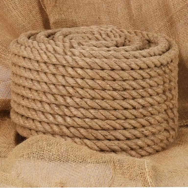 Corda in juta 100% vidaXL colore beige per decorazione da giardino