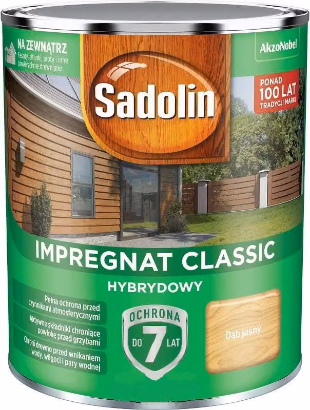 Sadolin Impregnante Classic Hybrid 7 Anni Rovere Chiaro 0,75 L - 5 Confezioni Da 0,75 L