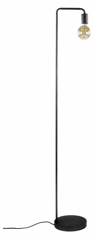 Pomax Jay, lampada da terra, nera, diametro 25 cm, altezza 150 cm