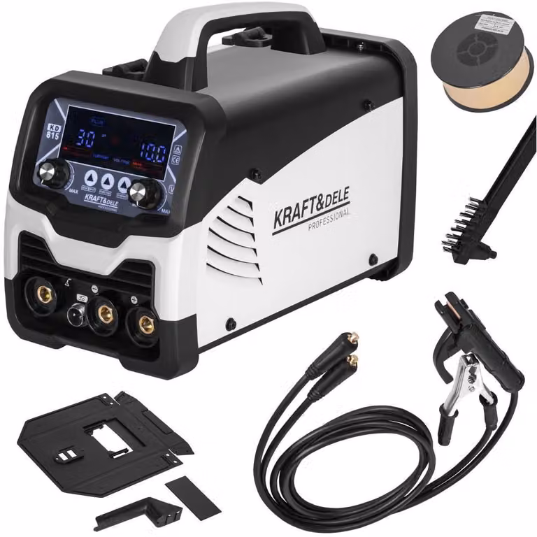 KRAFT&DELE | Saldatrice, saldatrice/MMA/Lift TIG/compatibile con spool gun/saldatura a punti, 200 A