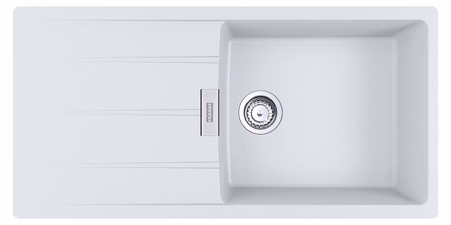 Franke Maris Centro lavello da incasso Fragranit lavello CNG 611-100 Glacier pomello in acciaio inox da 60 cm 114.0682.506