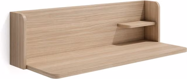 Scrivania da parete Herdasa in stile minimalista, colore marrone, L 90 x P 35 x H 25 cm
