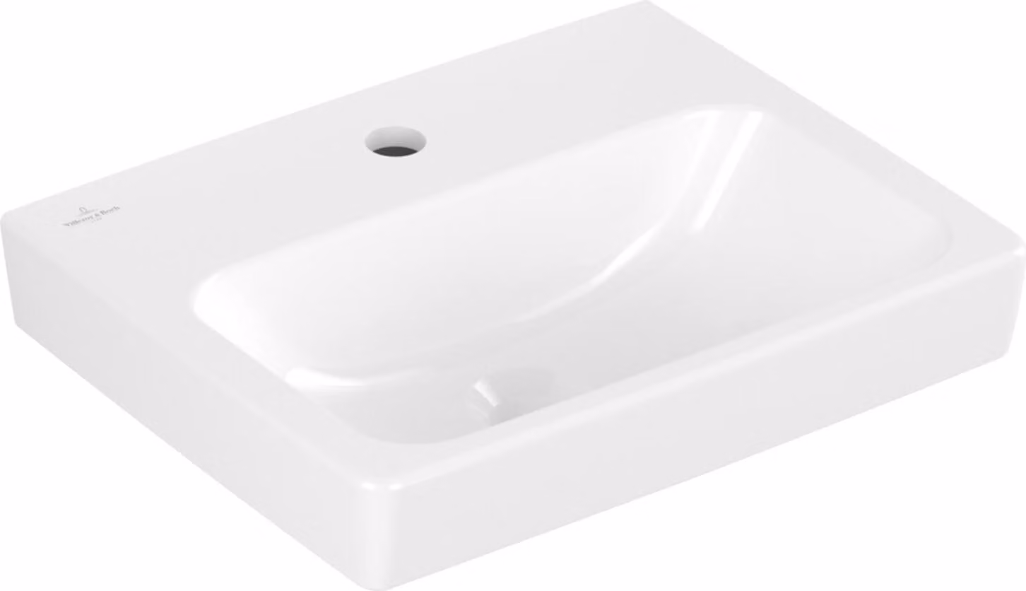 V&B Architectura lavamano 45x36,5 cm, B con, 1 rubinetto, senza sfioratore, bianco C+