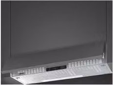 Cappa da incasso semi integrata estraibile Smeg KSEIR92SE2 in acciaio inox color silver, larghezza: 89,8 cm
