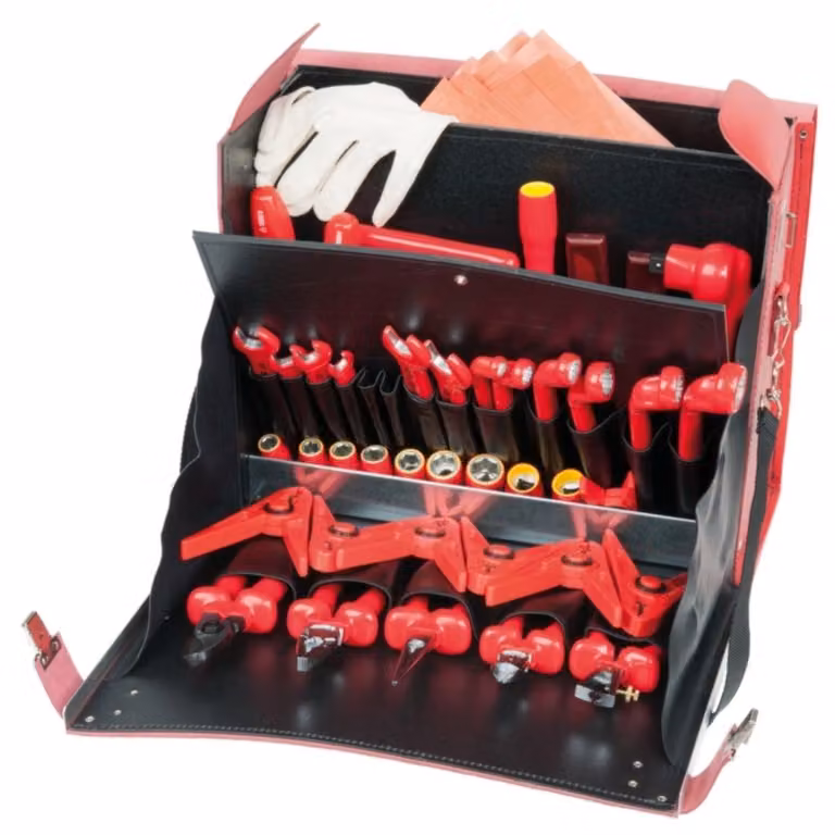 KS TOOLS Werkzeuge-Maschinen GmbH Set di utensili professionali per elettricisti, 55 pezzi (117.1871)