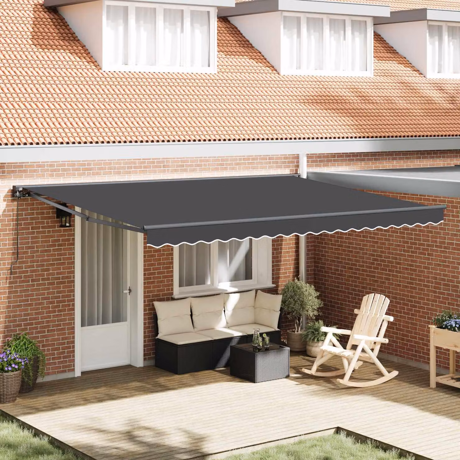 Maison Exclusive - Telaio per tenda da sole antracite 450 x 300 cm