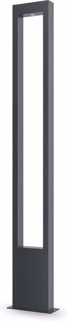 Lampione Per Esterno Moderno Metallo Grafite Luce Led 20W Ip65