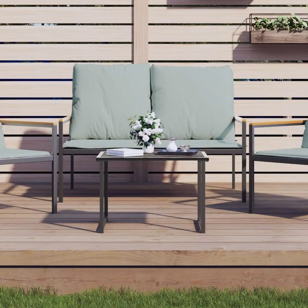 Maison Exclusive - Tavolo da giardino antracite, 55x40x37 cm, acciaio