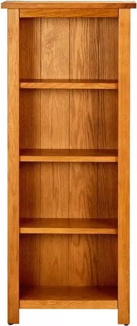 Libreria VIDAXL a 4 Ripiani in Legno di Rovere Marrone, Stile Rustico, L 45 cm x P 22 cm x H 110 cm