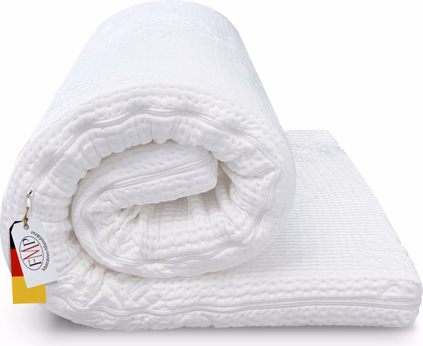 coprimaterasso comfort viscoelastico, visco topper, RG 55 rivestimento in cashmere alto 8 cm 90x200 cm
