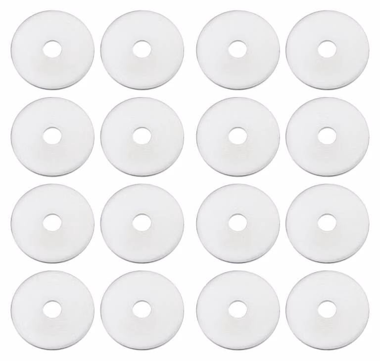 Anelli in acciaio, confezione da 100 pezzi - M6 x 30 mm - Acciaio zincato - Resistenti alla corrosione - Clip di fissaggio - Adattamento preciso - Anelli di fissaggio