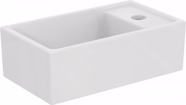 Ideal Standard Tempo - Lavabo 370x210 mm, senza sfioratore, 1 foro per rubinetto a destra, bianco E211201