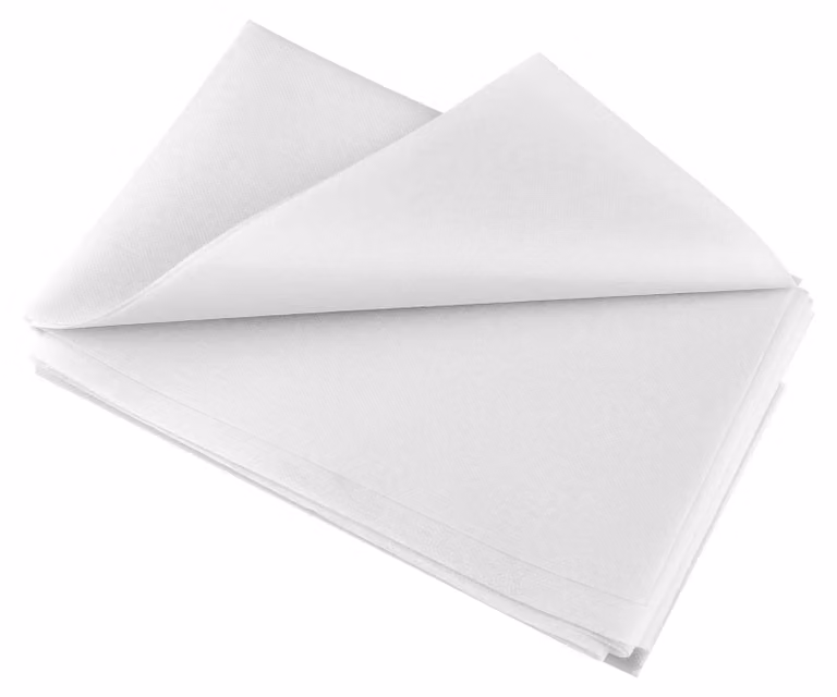 Tessuto termoadesivo, dimensioni 200x100 cm, 50 g/m², bianco, per rinforzo