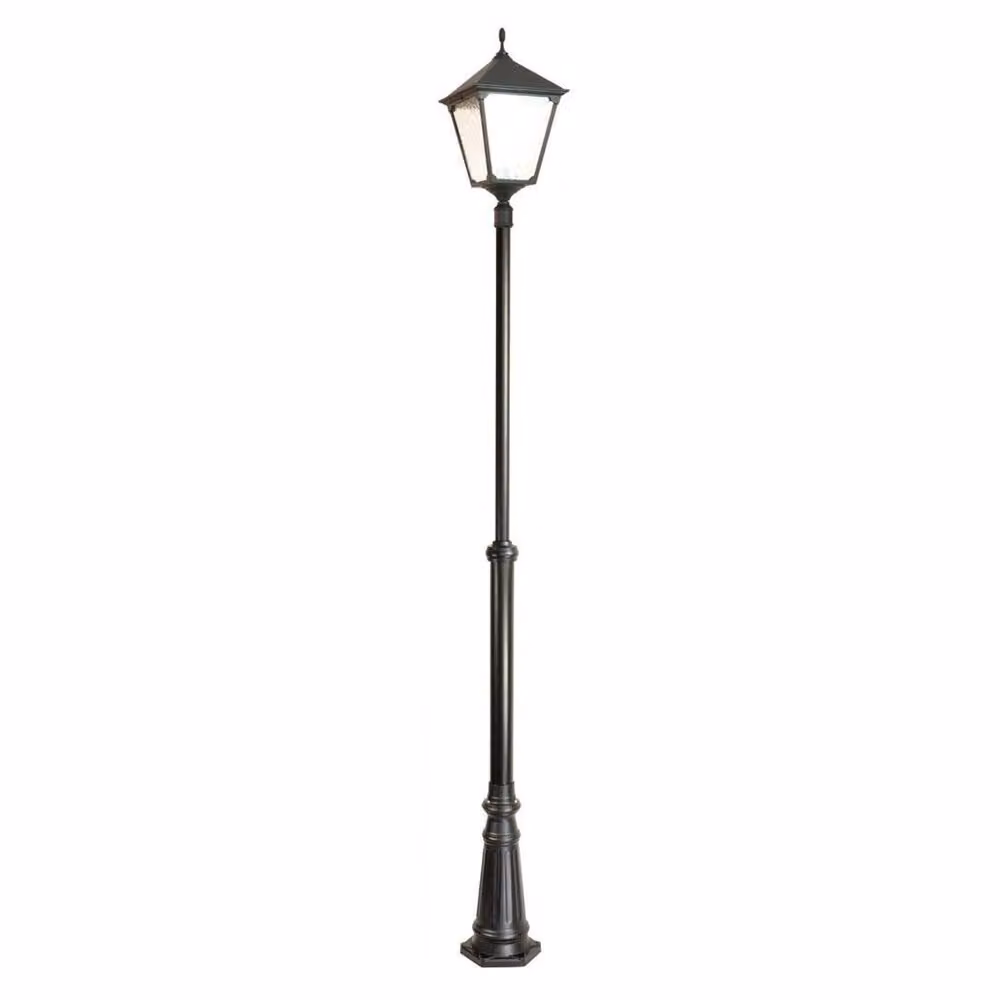 Lanterna da giardino / parco 300 cm 1xE27 nero IP43 SU-MA Retro OGMWN 1 BD KW