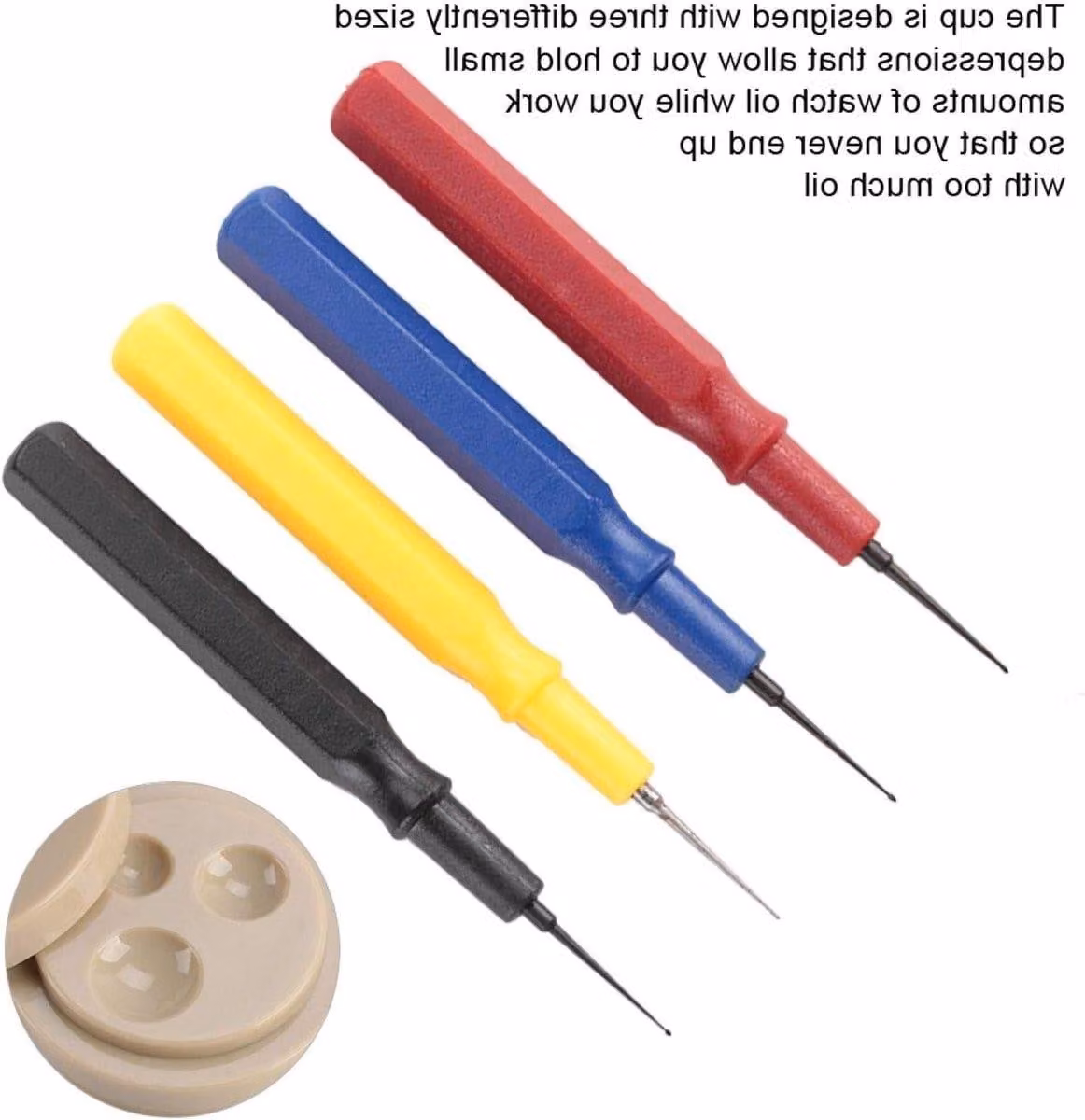 Kit professionale per la manutenzione degli orologi, completo di olio, strumenti, applicatori per olio e contenitore per olio, ideale per la riparazione di orologi